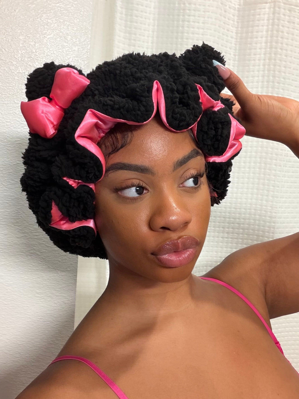 BAD KITTY PLUSH BONNET