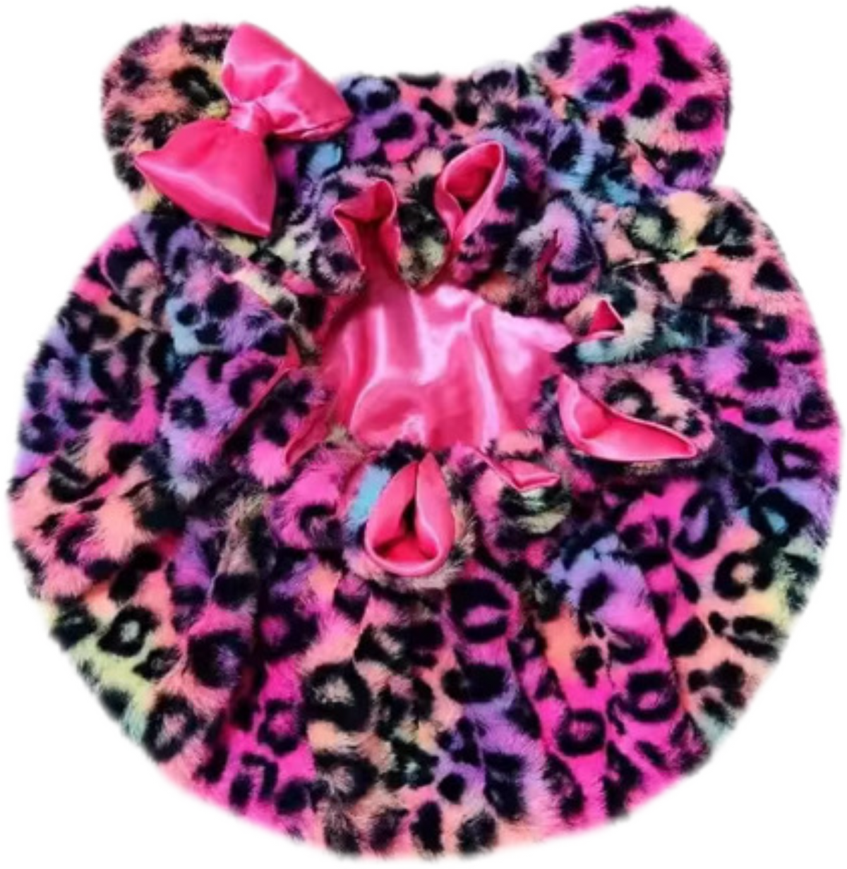 RAINBOW PLUSH BONNET